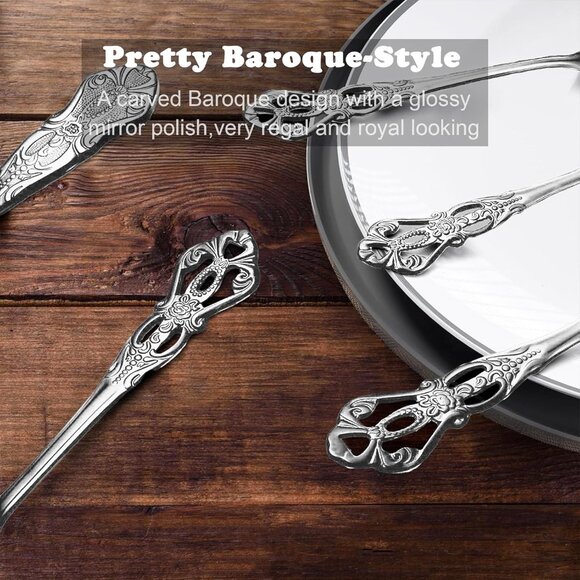 🆕 Gorgeous Retro Royal Stainless Steel 20 Pieces Flatware Set Anti-Rust Spoon - Picture 5 of 7